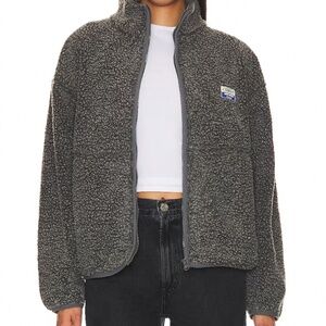 NWT American Vintage Hoktown Sherpa Jacket in Anthracite Chine